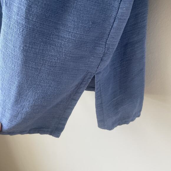 Alfred Dunner Women 100% Silk Shirt Plus‎ Size 20W Floral Office Beaded Blue - Picture 9 of 12